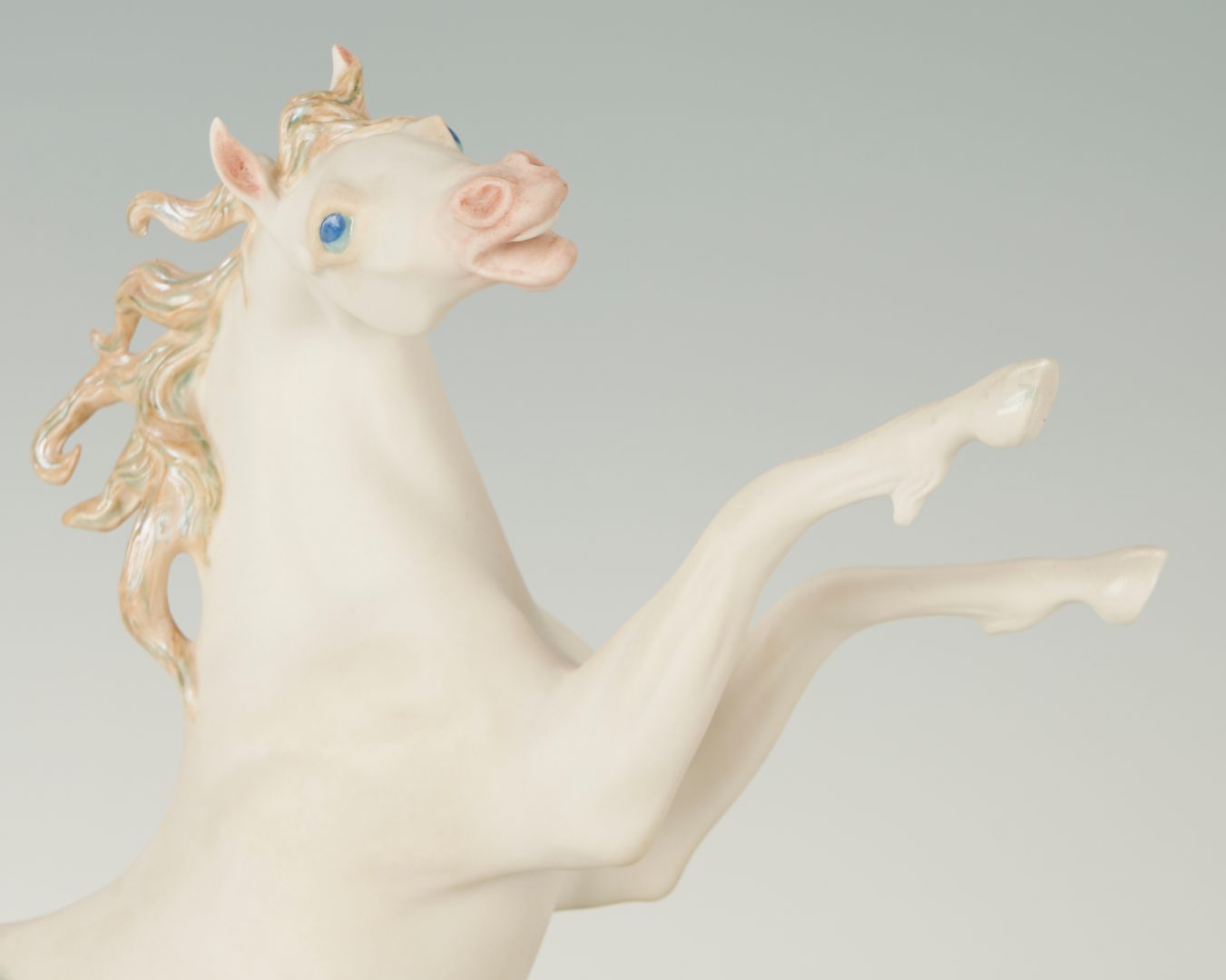 Lot 422: 3 Cybis Porcelain Horse Sculptures, incl. Oceania, Ticonderoga