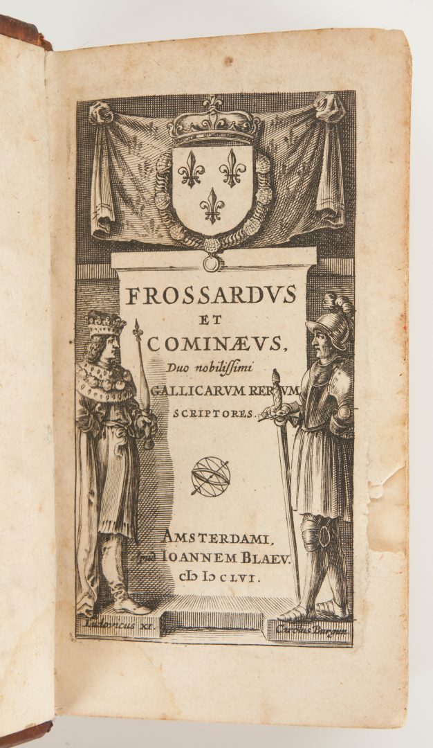 Lot 460: 2 Latin Books, incl. M. VELLEIVS PATERCVLVS & FROSSARDUS ET COMINEAUS
