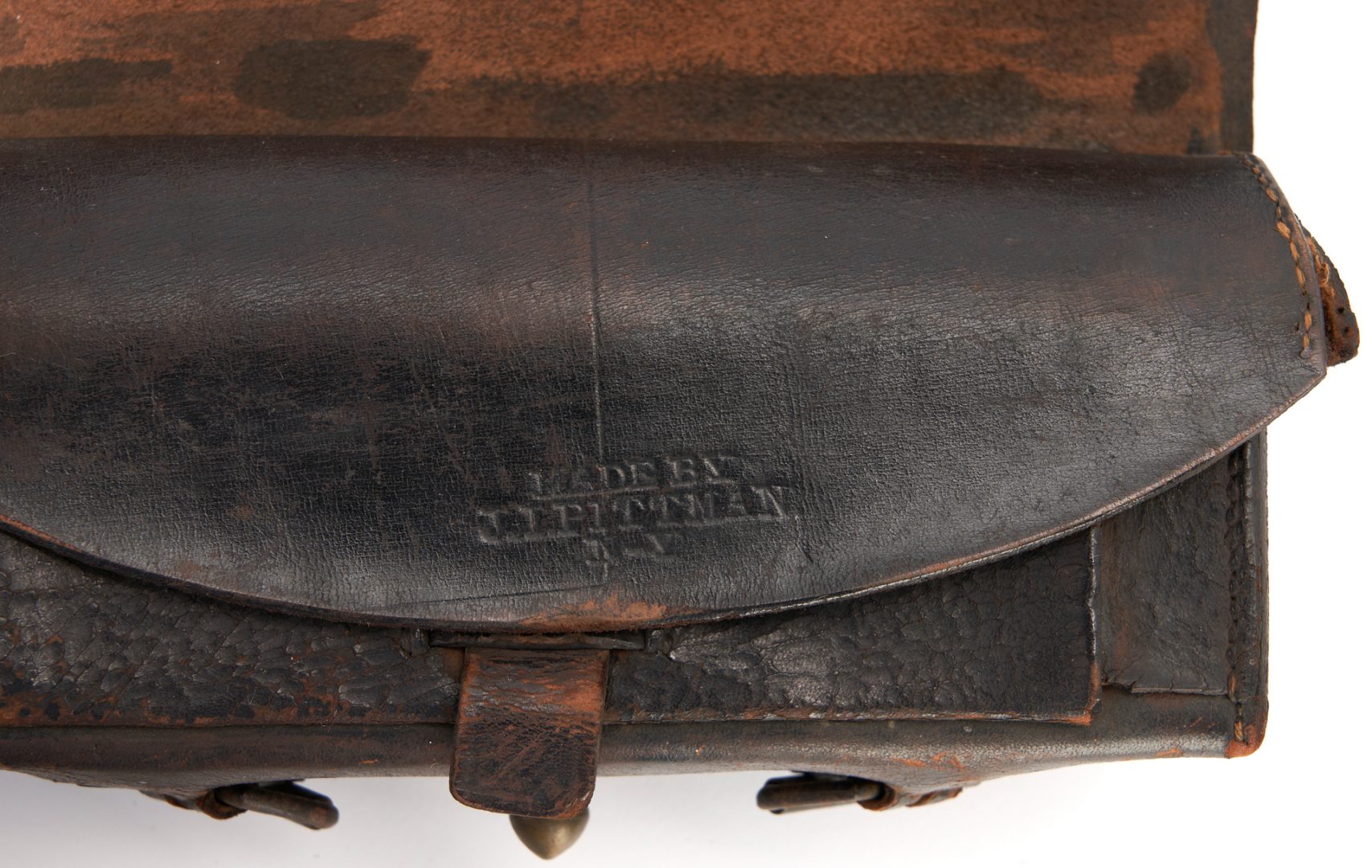 Lot 476: 6 Civil War & World War I items, incl. Pittman Cartridge Box