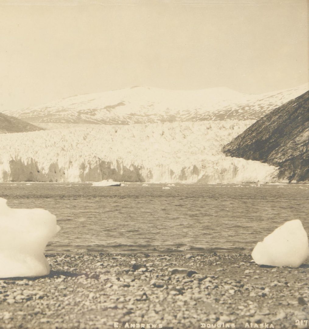 Lot 479: John Califano O/B Landscape & E. Andrews Glacier Photograph, 2 items
