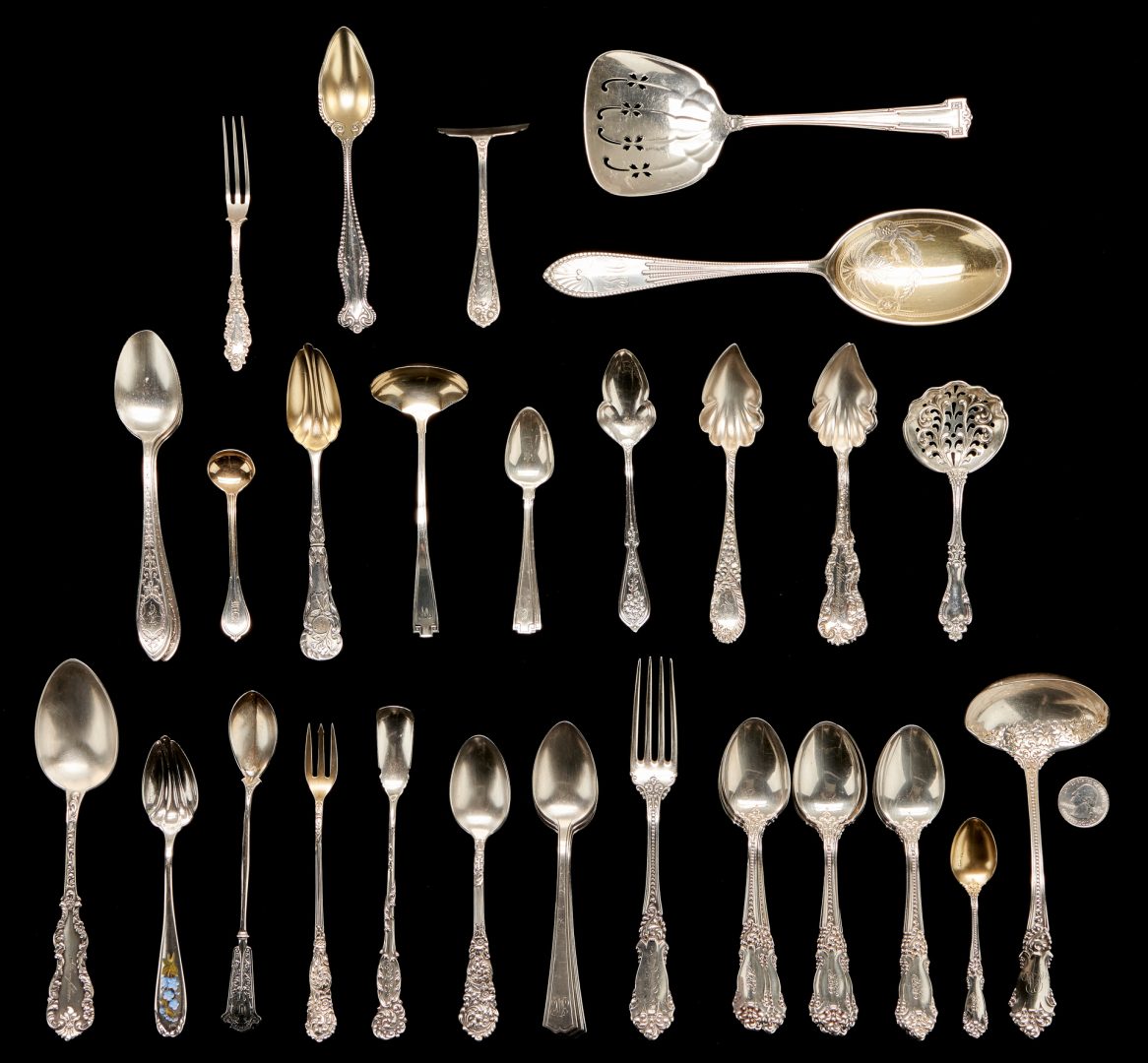 Lot 51: 46 Pcs. Assorted Sterling Flatware, incl. Reed & Barton