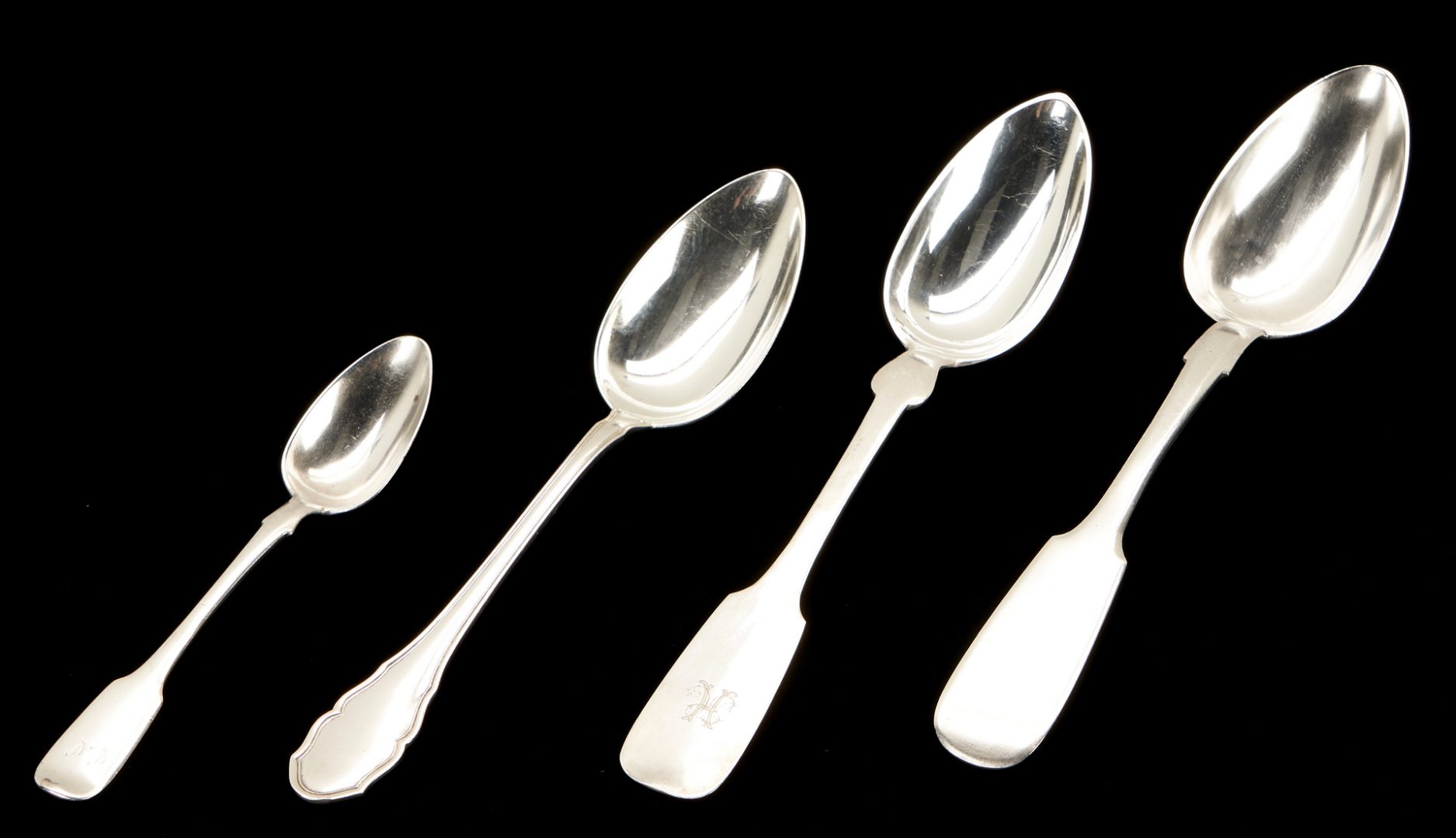 Lot 55: 56 Pcs. Continental Silver Flatware, incl. Caviar Forks