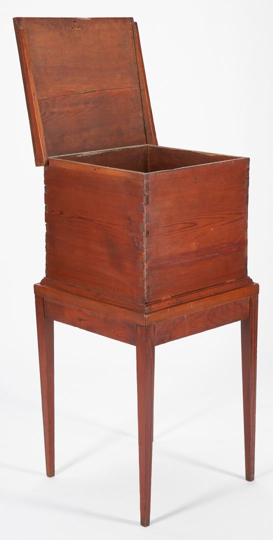 Lot 574: Southern Yellow Pine Cellarette, 19th and 20th century elements