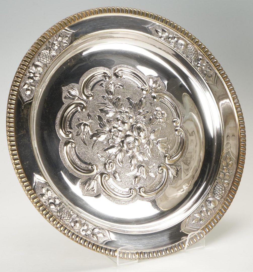 Lot 59: English Sterling Chalice & 2 Silver-plated Communion Plates