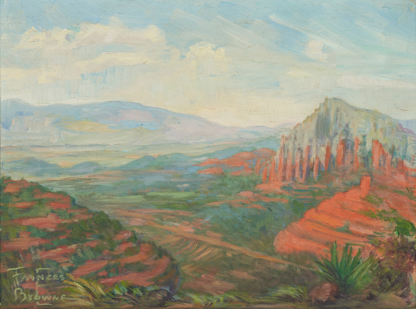 Lot 1035: Frances Browne O/B Arizona Landscape