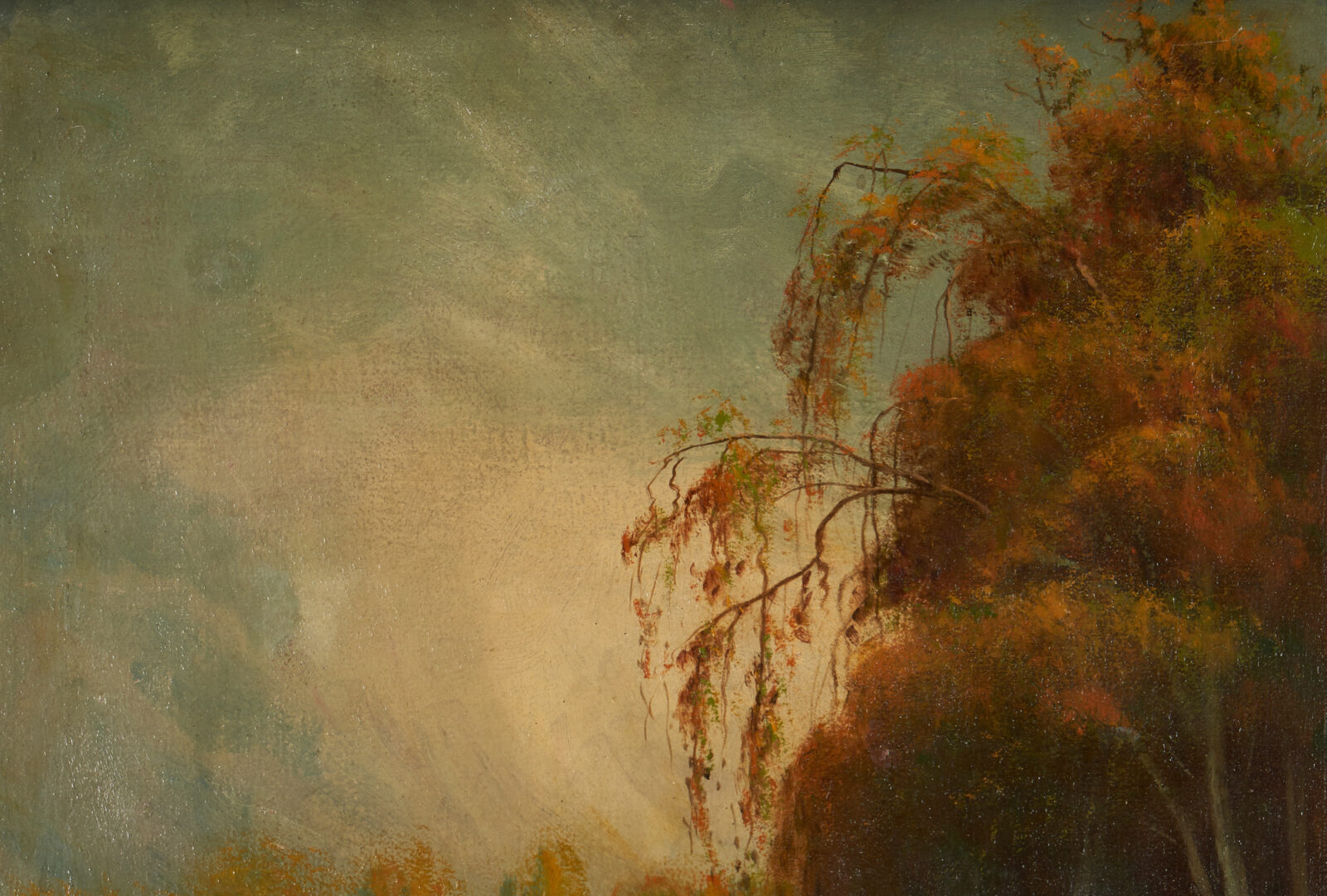 Lot 1036: J.E. Stuart Western Landscape Oil Painting, Sacramento River