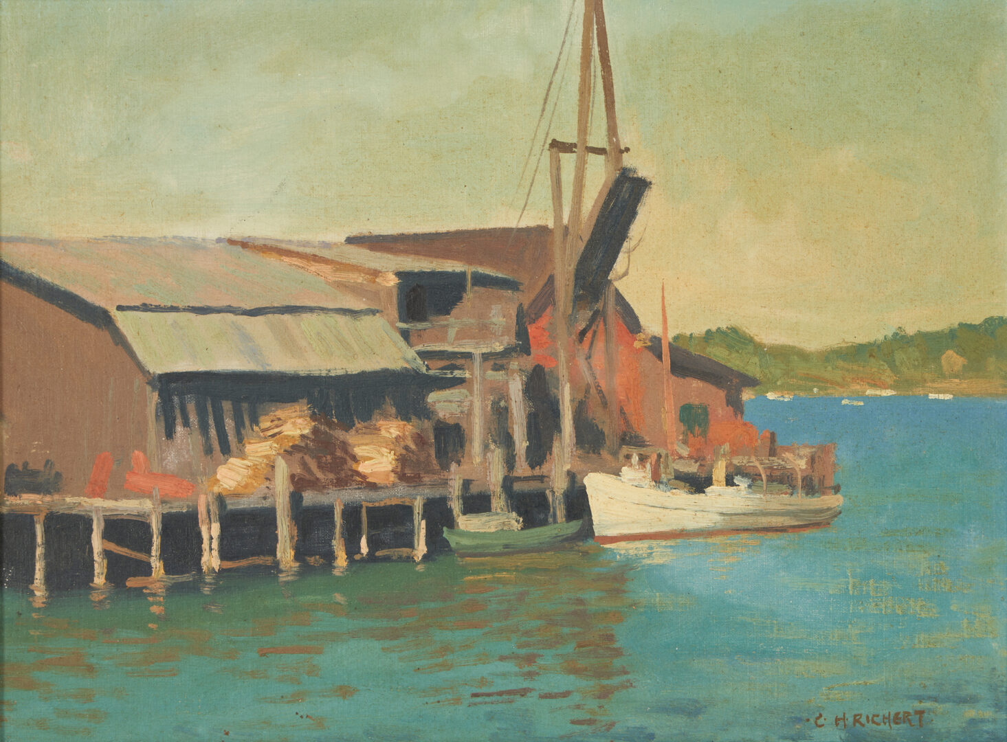 Lot 1042: Two Maritime Paintings, Charles Richert & Claude Buckle