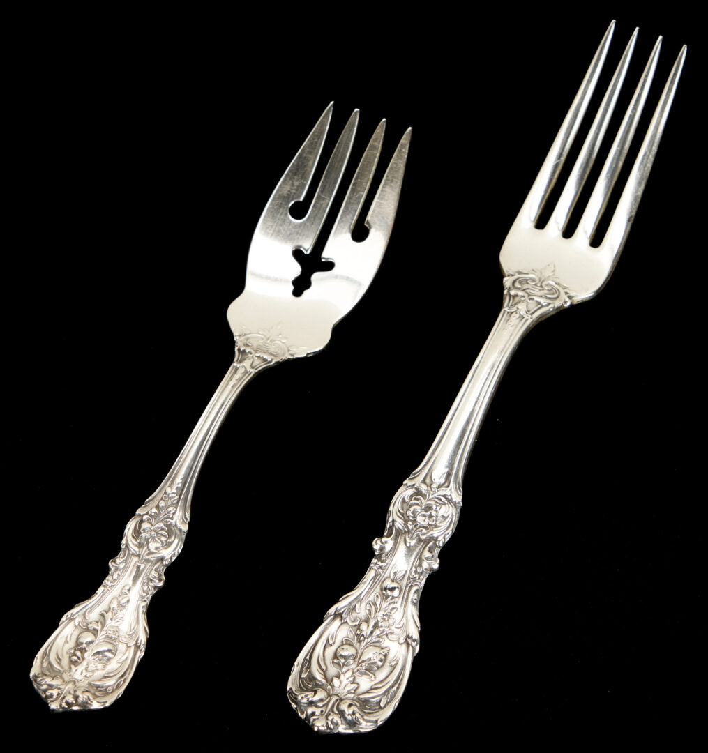 Lot 1121: Reed & Barton Sterling Francis I Flatware Service for 8, 59 pcs.