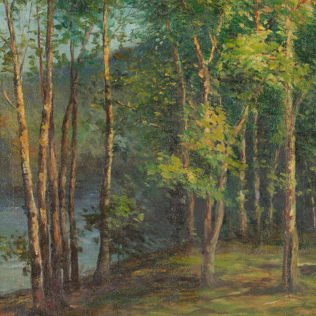 Lot 1143: American School, c. 1930 Oil on Canvas Landscape Painting