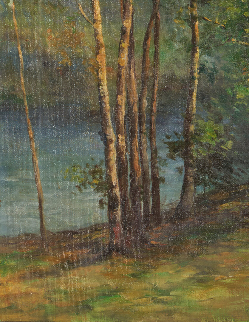 Lot 1143: American School, c. 1930 Oil on Canvas Landscape Painting