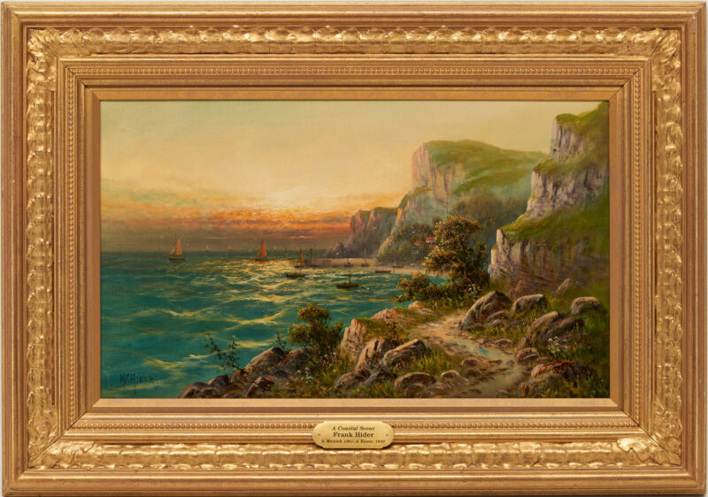 Lot 1149: Martin C Hider O/C Coastal Landscape Painting