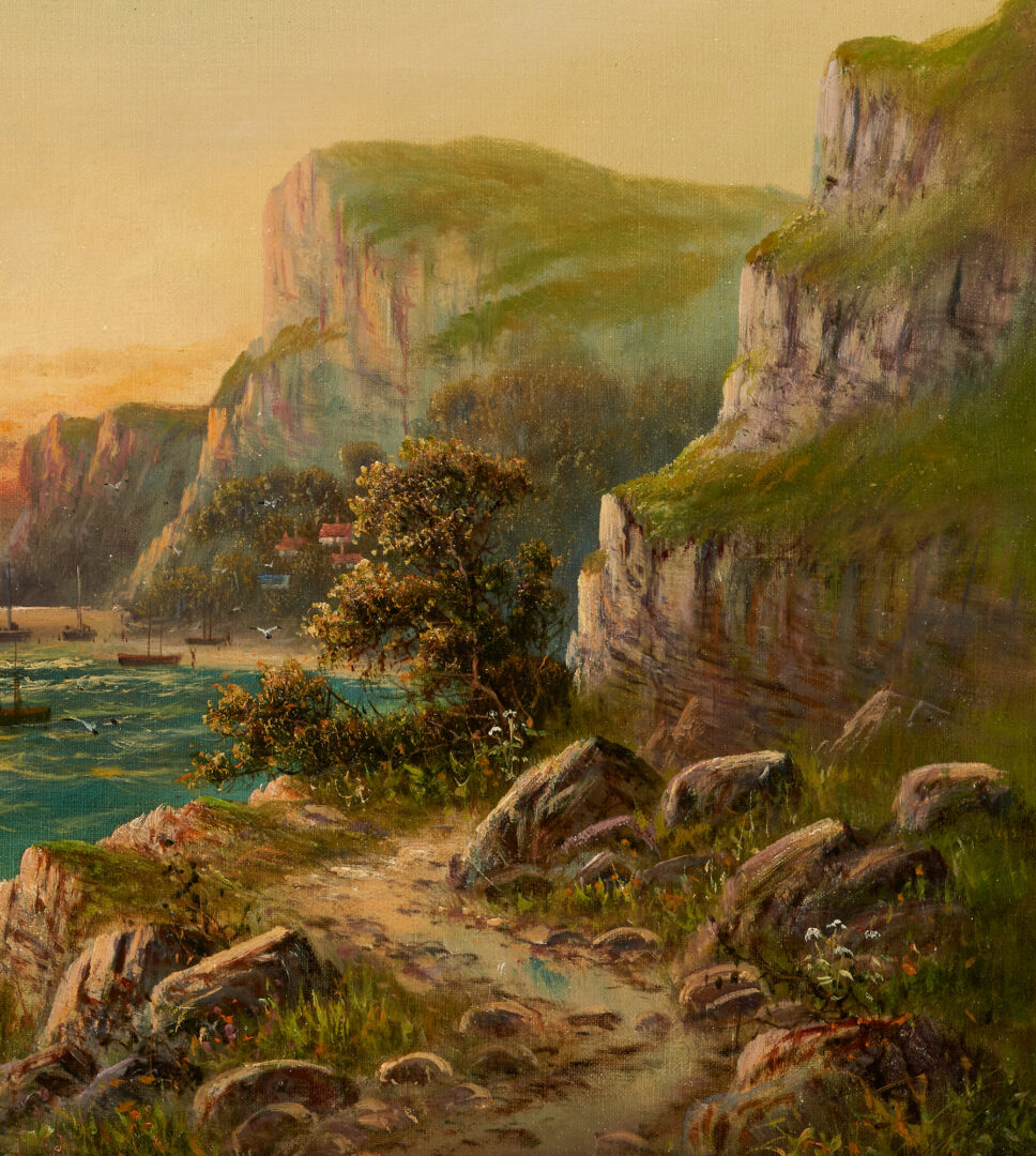 Lot 1149: Martin C Hider O/C Coastal Landscape Painting