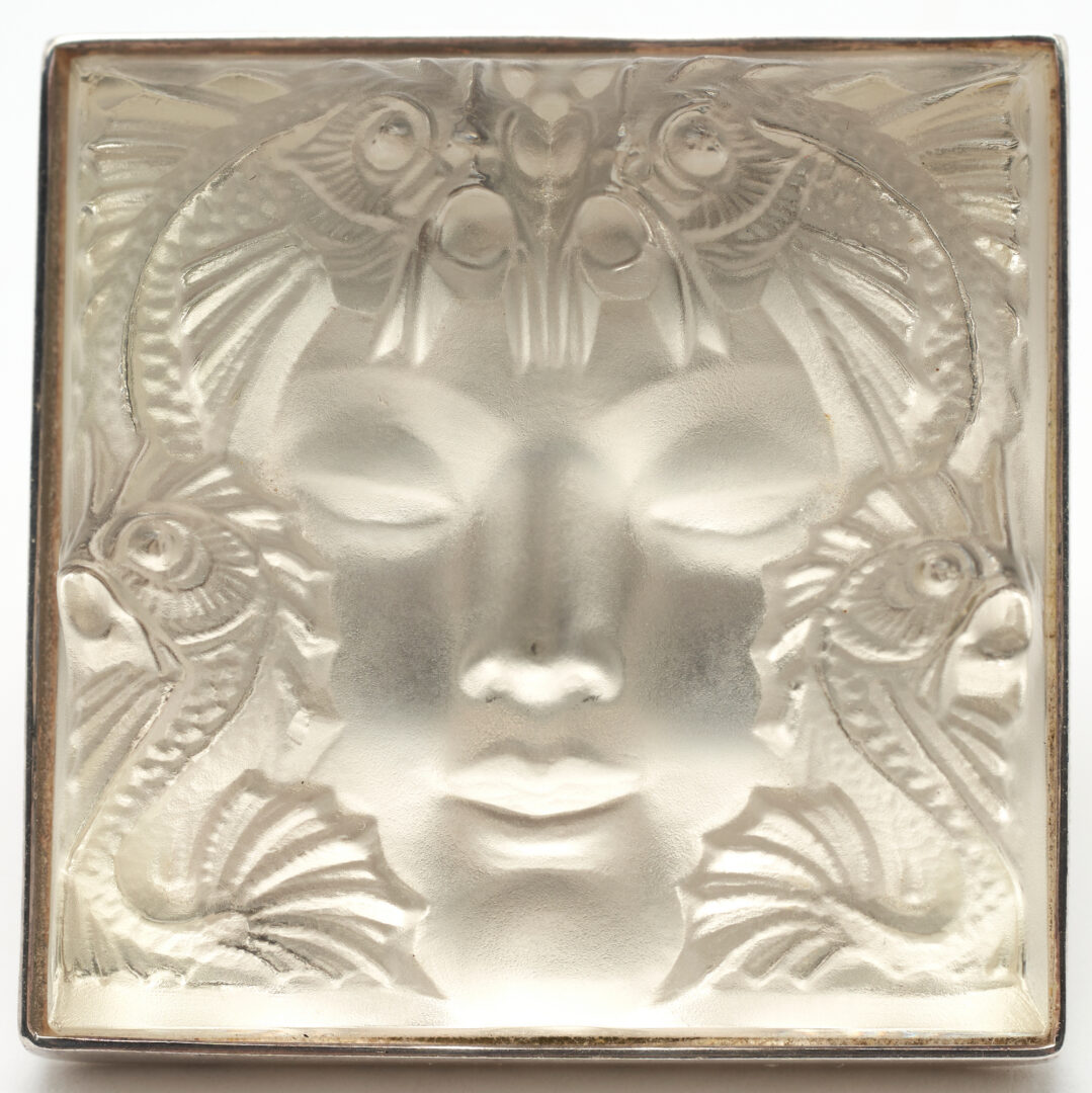 Lot 1188: Rare Lalique Art Neuveau Brooch, Masque De Femme