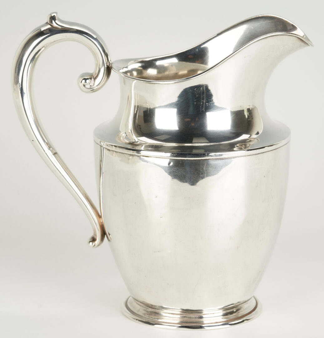 Lot 1199: Wallace Sterling Silver Water Pitcher