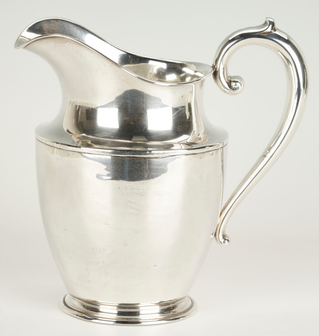 Lot 1199: Wallace Sterling Silver Water Pitcher