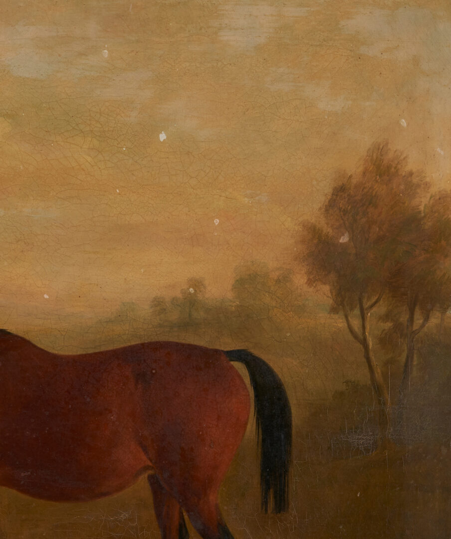 Lot 119: William Henry Davis O/C Painting of a Horse & Colt, dated 1856