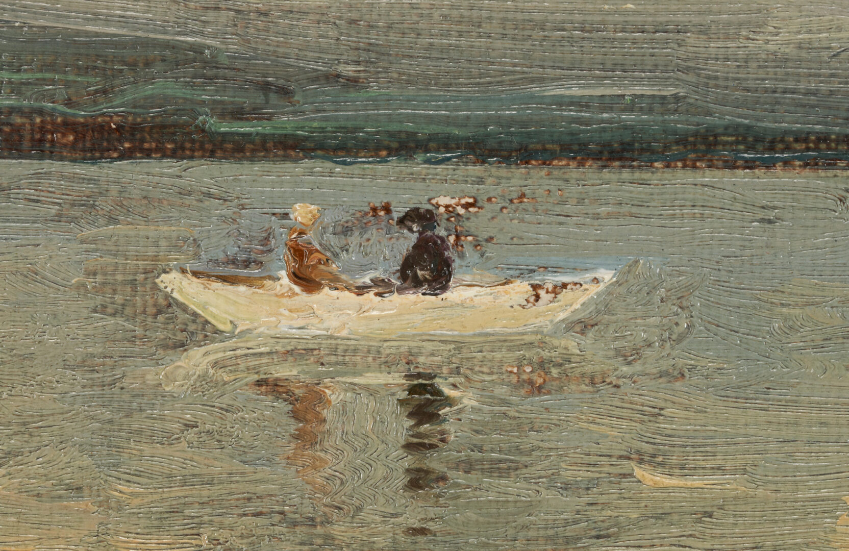 Lot 128: Josef Wopfner O/B Painting, Boats on Lake Constance, Catalogue Raisonne Fig. 540