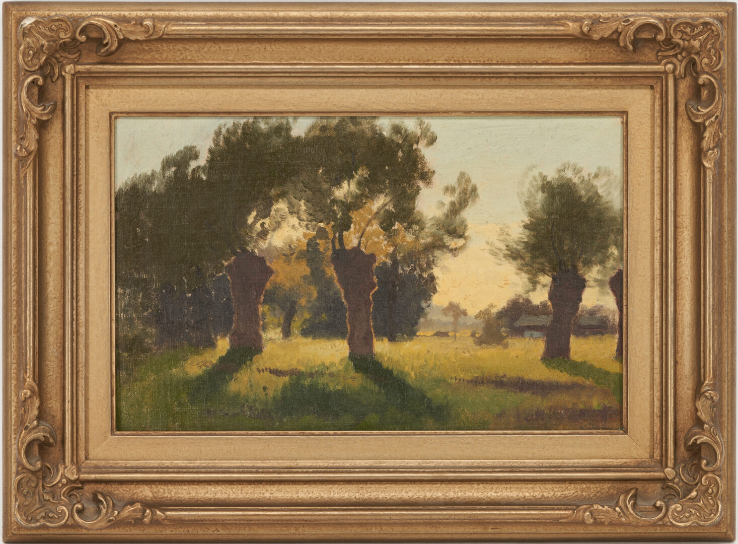 Lot 129: Josef Wopfner Oil Painting, Pastures in the Evening Sun, Catalogue Raisonne Fig. 465