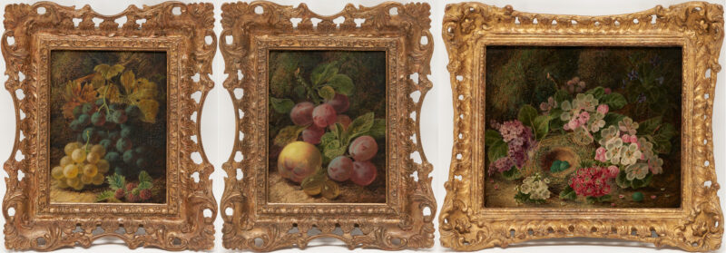 Lot 135: 3 Oliver Clare O/C Still Life Paintings