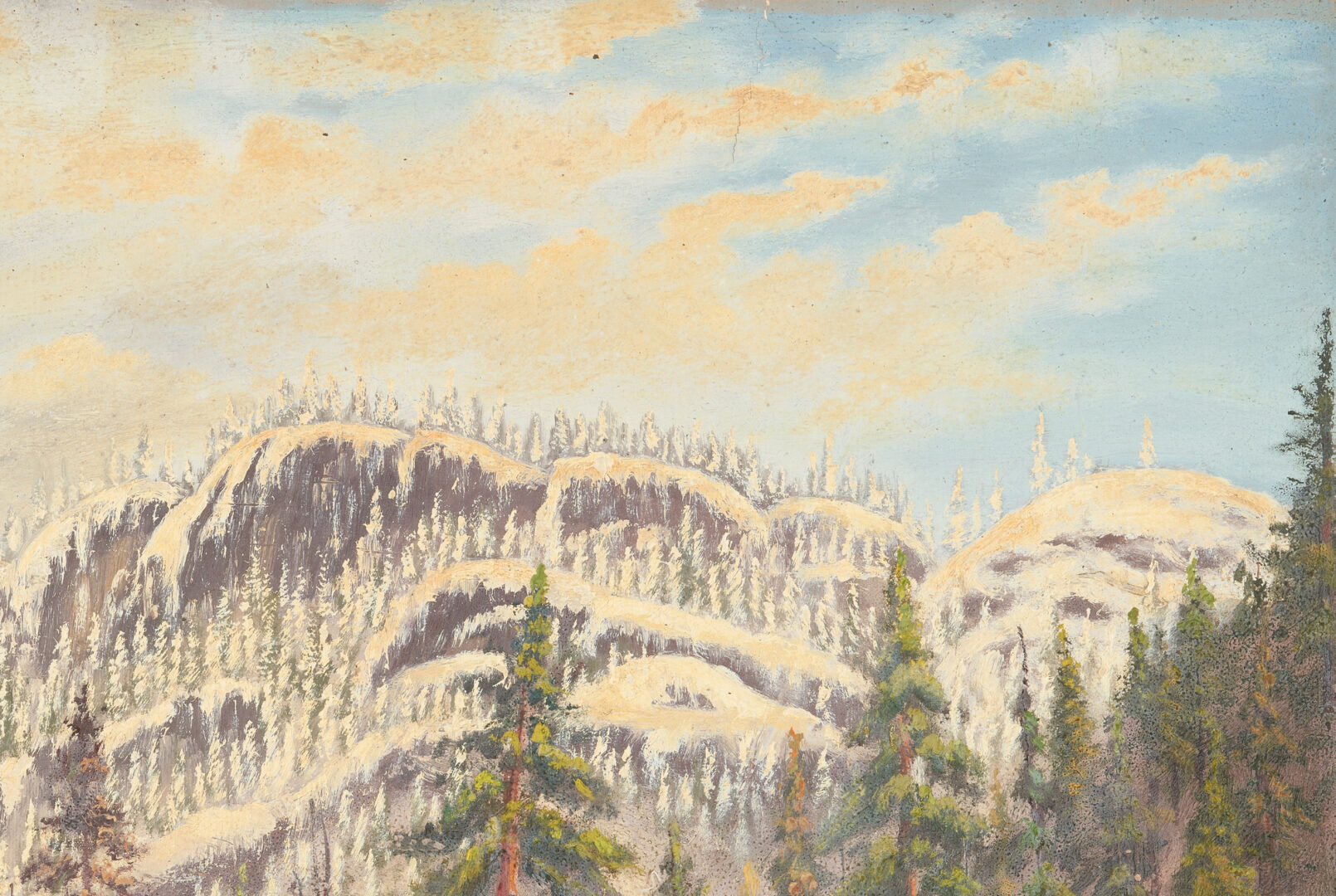Lot 142: Grafton Tyler Brown Oil Sketch, View of Trail between Penticton & Prices, B.C.