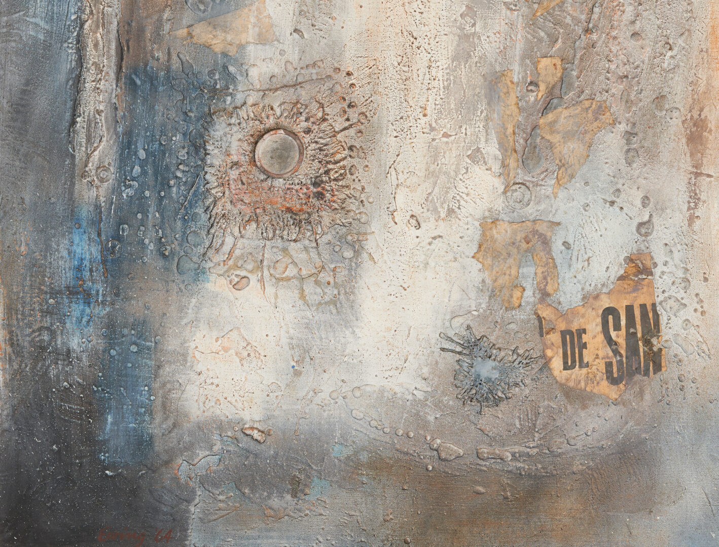 Lot 150: Charles Kermit Ewing Mixed Media Painting, San Sebastian Wall