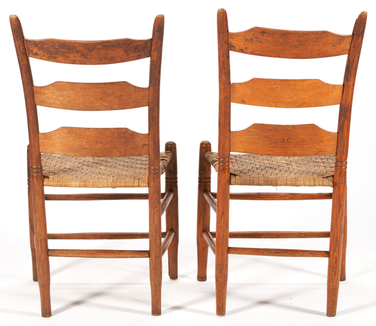 Lot 185: 5 Middle TN Chairs, Marked and Exhibited