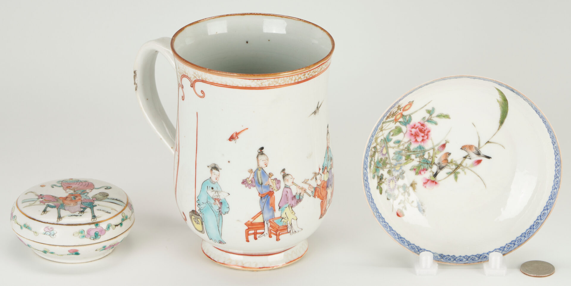 Lot 20: 3 Pcs. Chinese Famille Rose Porcelain, incl. Yung Cheng