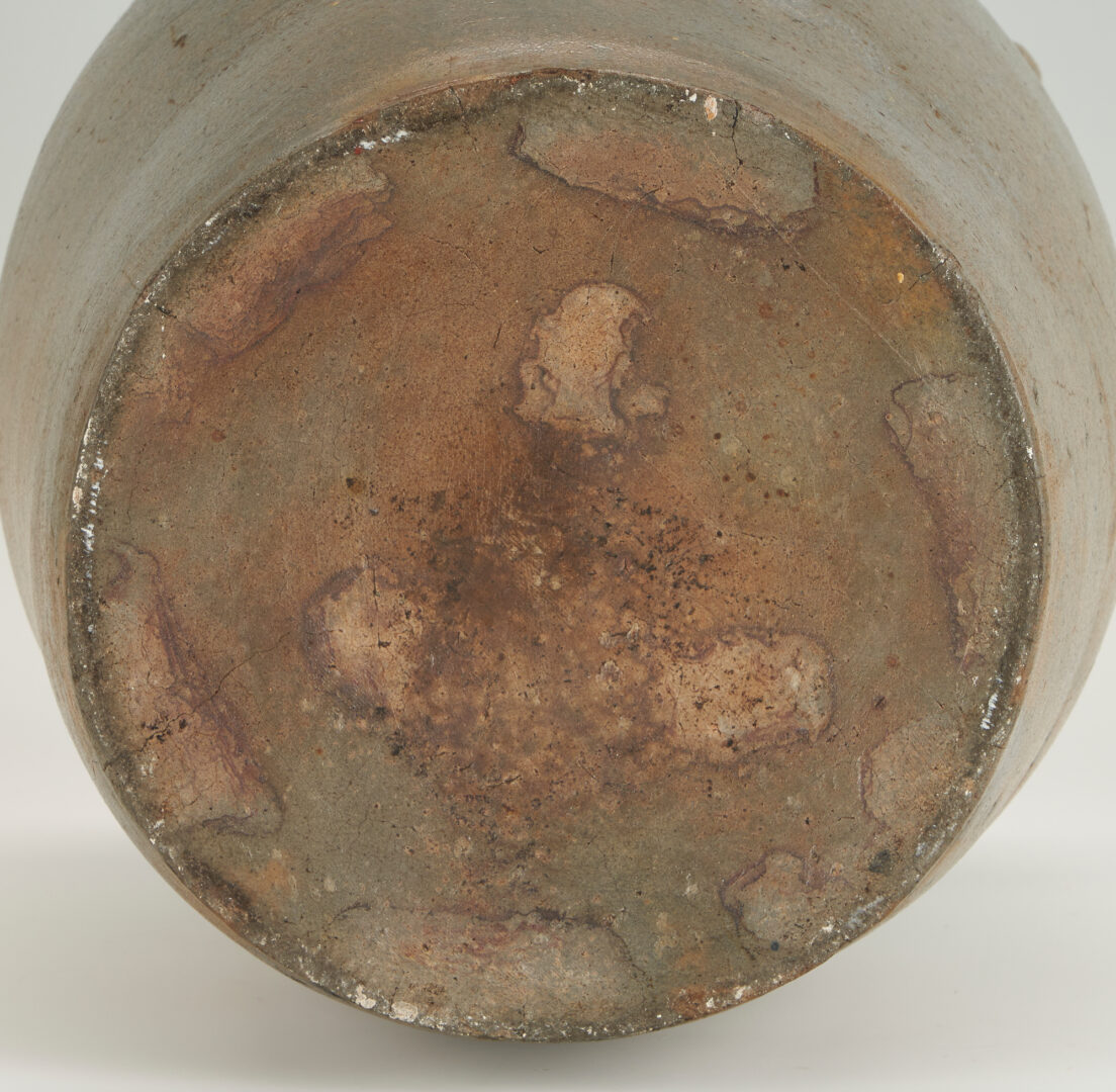 Lot 210: 3 Pcs. Mid-Atlantic Cobalt Decorated Stoneware, incl. 2 jars, 1 cake crock
