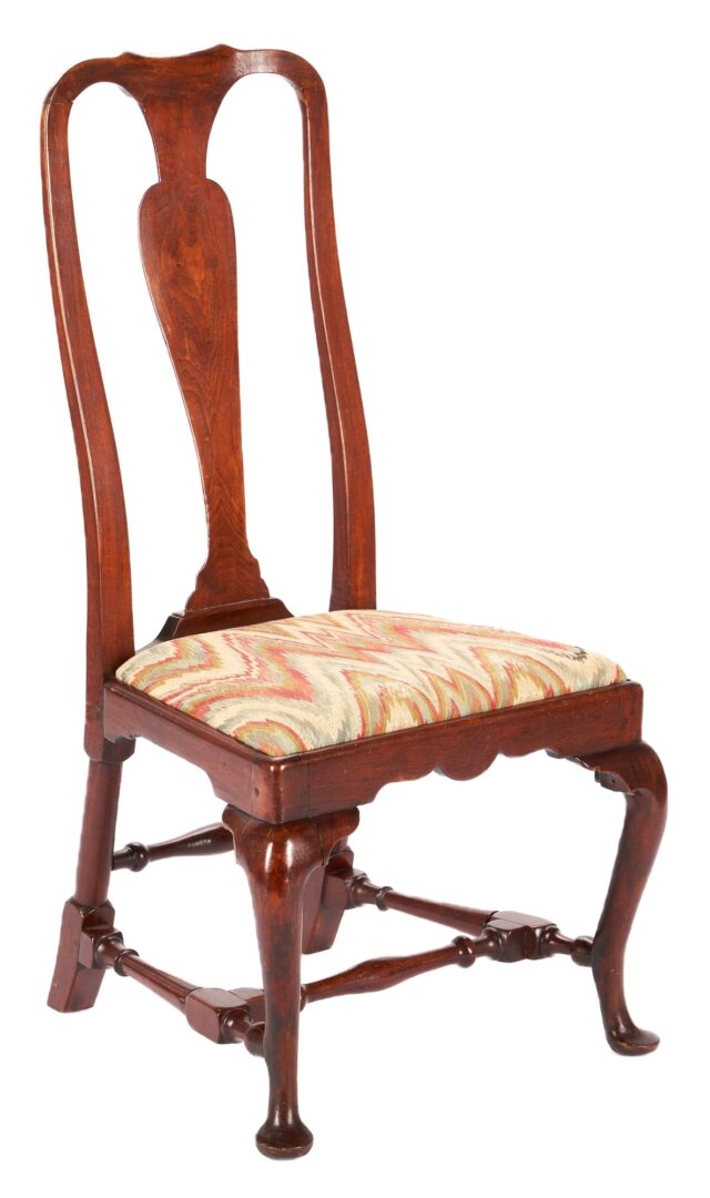 Lot 224: Attr. Rhode Island Queen Anne Side Chair, ex- Leigh Keno