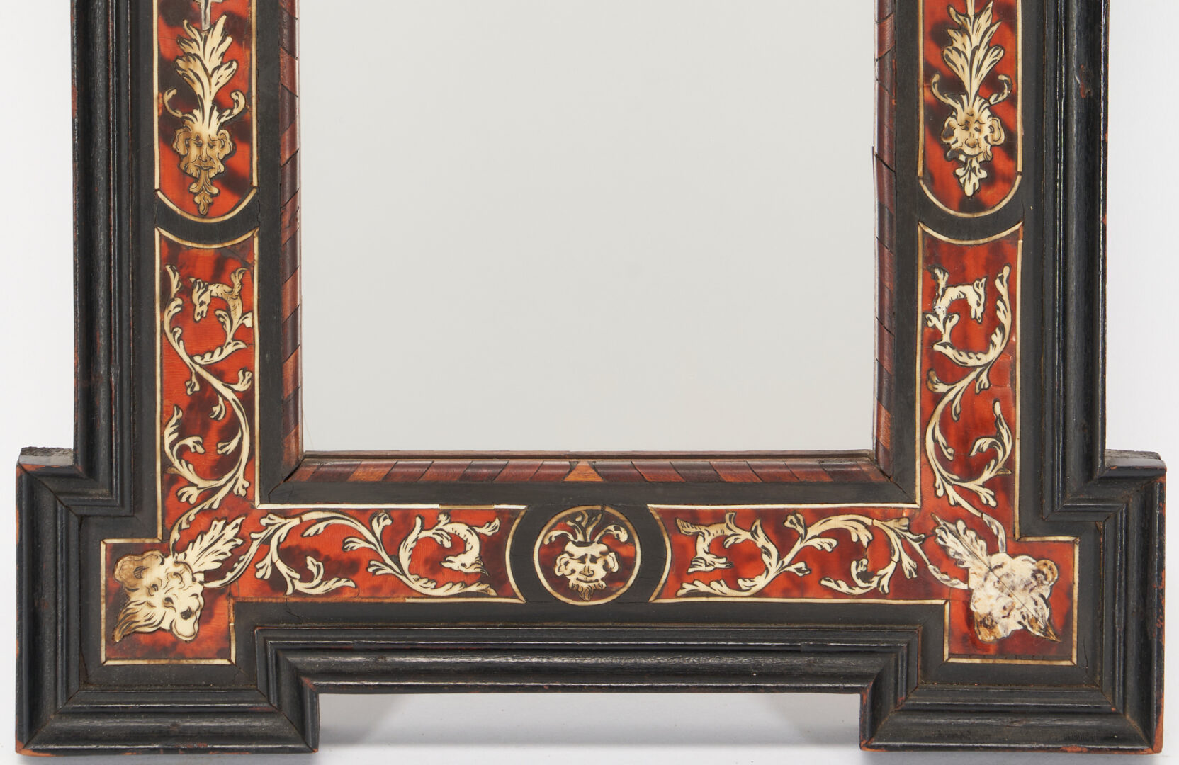 Lot 233: Dutch Baroque Style Inlaid Tortoise Shell Mirror