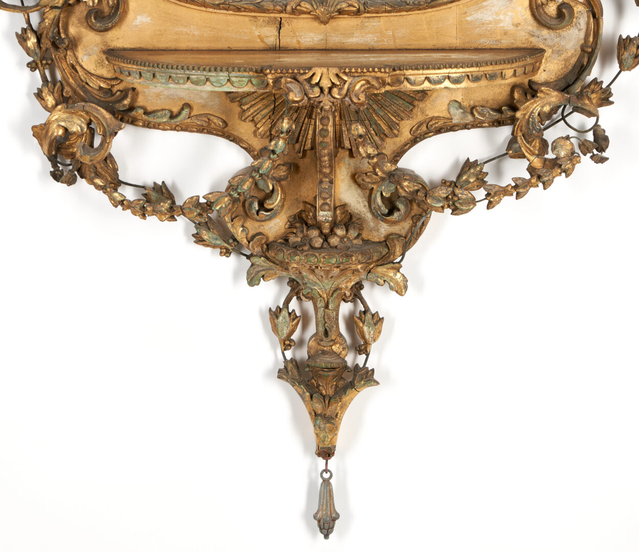 Lot 244: George III Neoclassical Giltwood Girandole Mirror