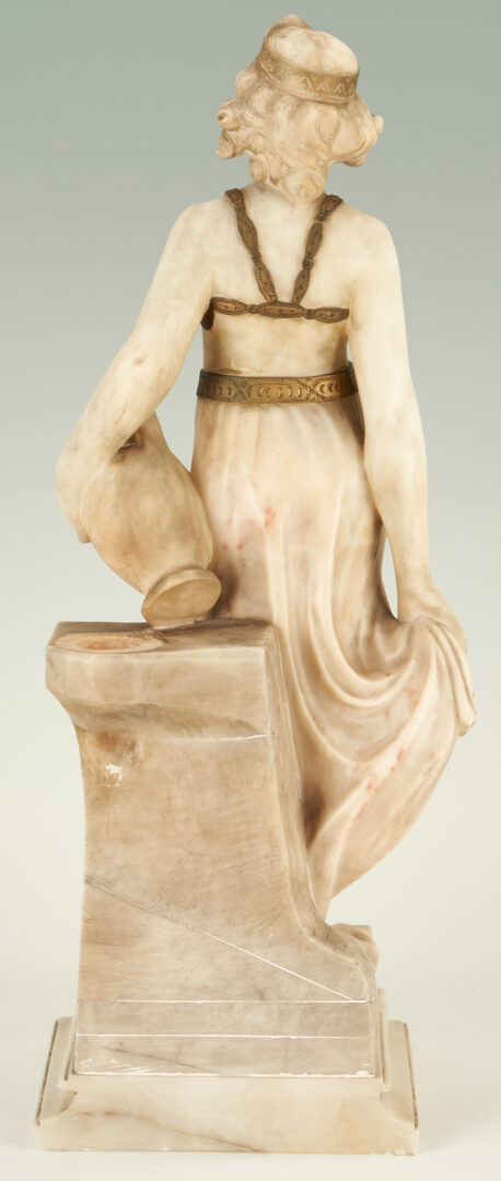 Lot 250: Manner of Guiseppe Gambogi Parcel Gilt Marble Sculpture of a Woman
