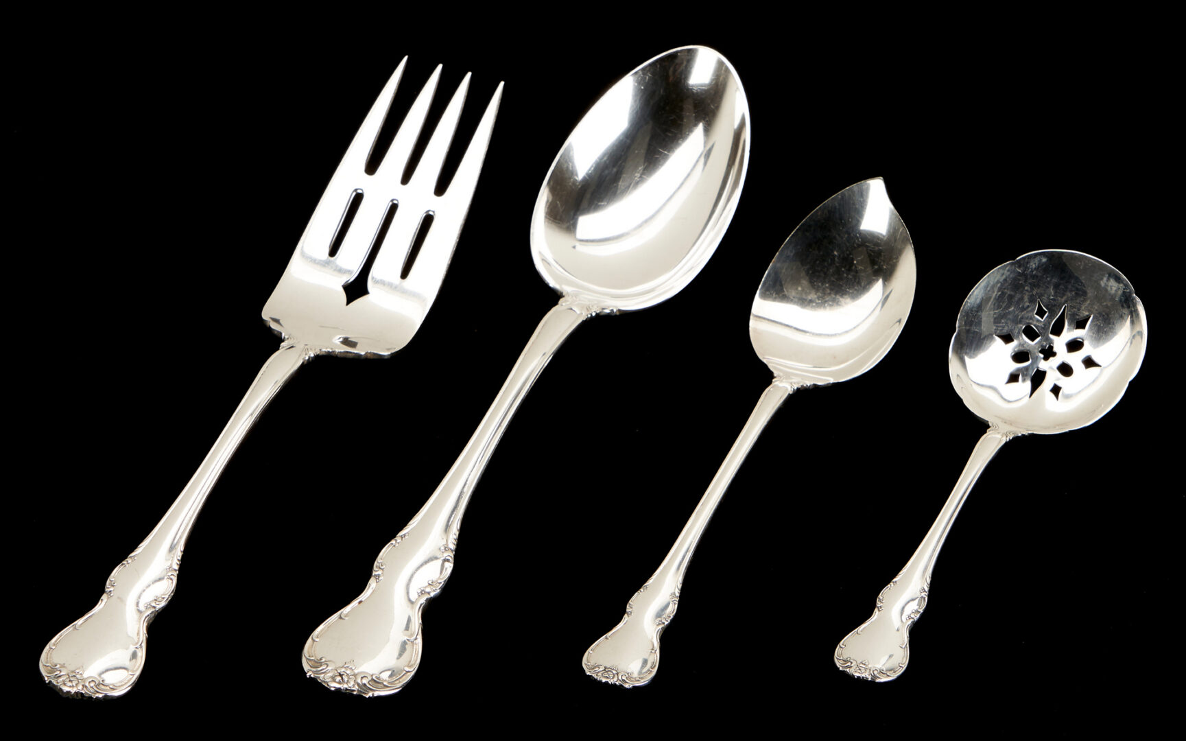 Lot 346: 122 pc. Towle French Provencial Sterling Flatware, Service for 12