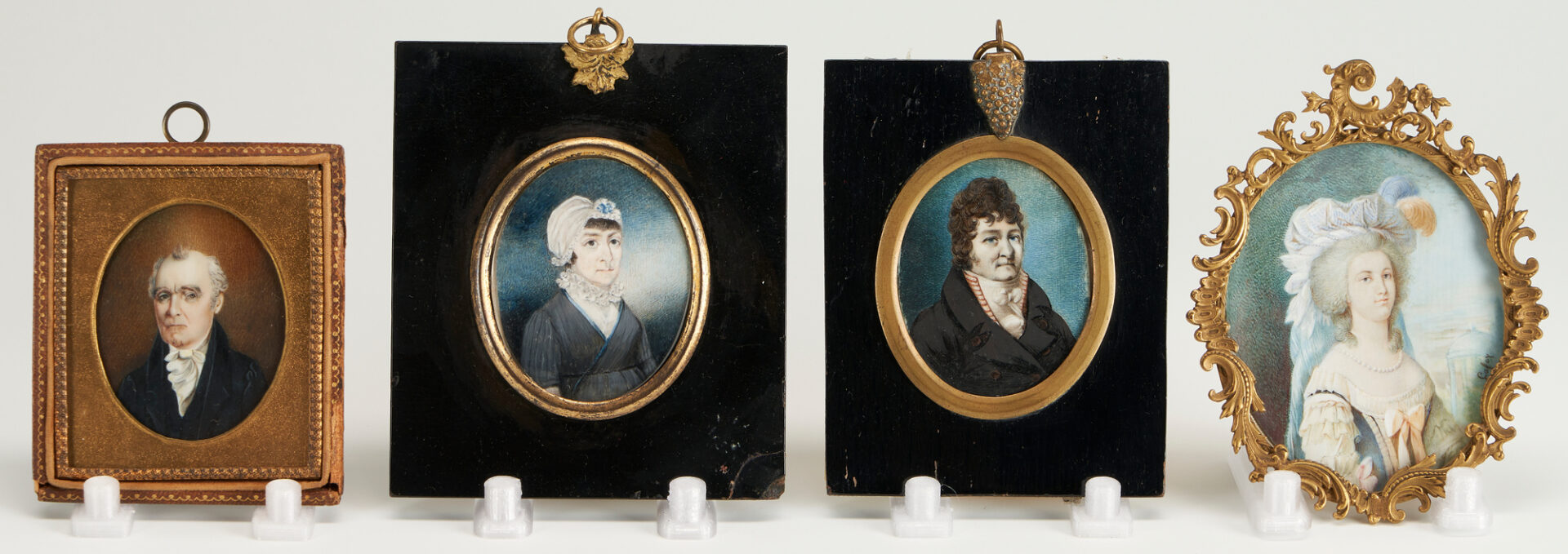 Lot 375: 7 Portrait Miniatures, incl. Daffinger & attr. Peticolas