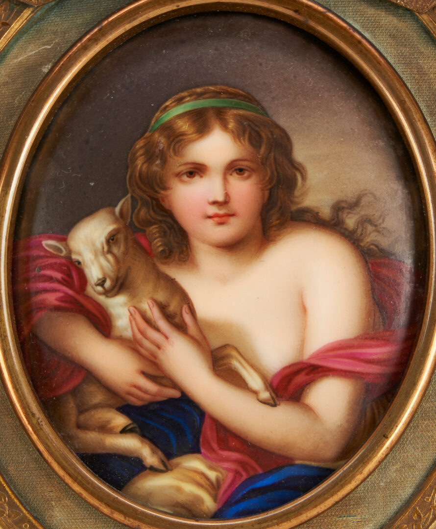 Lot 376: Six (6) 19th C French Miniature Portraits, incl. After Boucher
