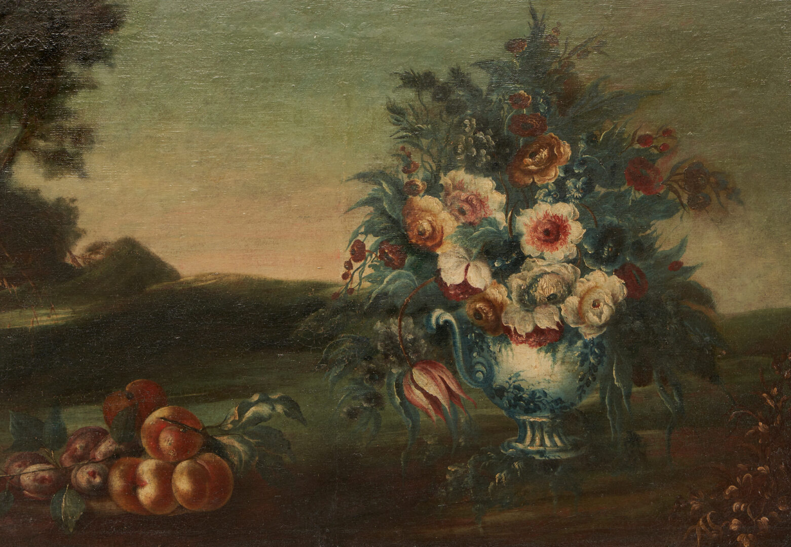 Lot 394: Flemish School O/C Still Life Painting, 18th Century