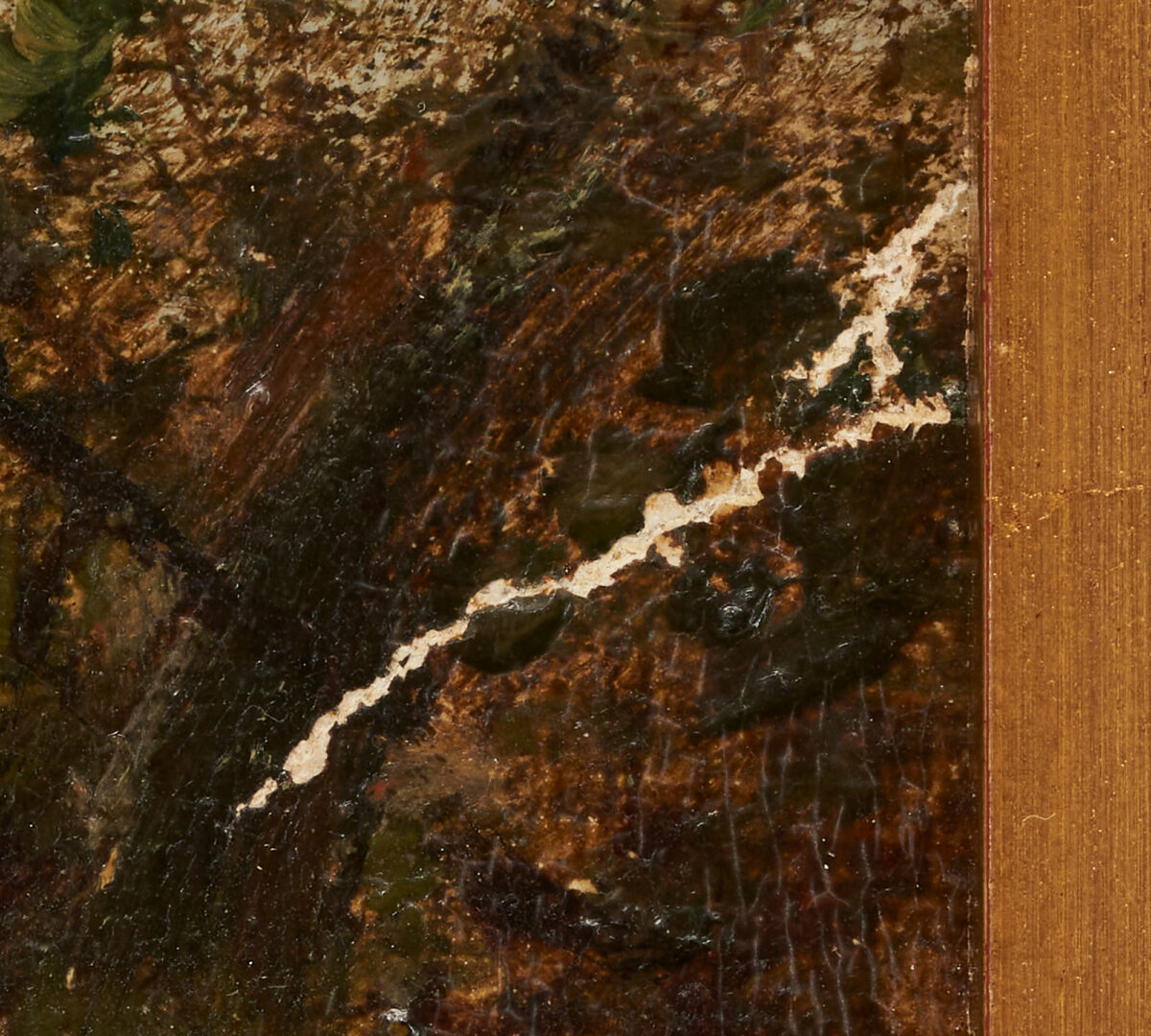 Lot 398: Attr. Hendrik Pieter Koekkoek Oil on Canvas, Forest Path with Figure