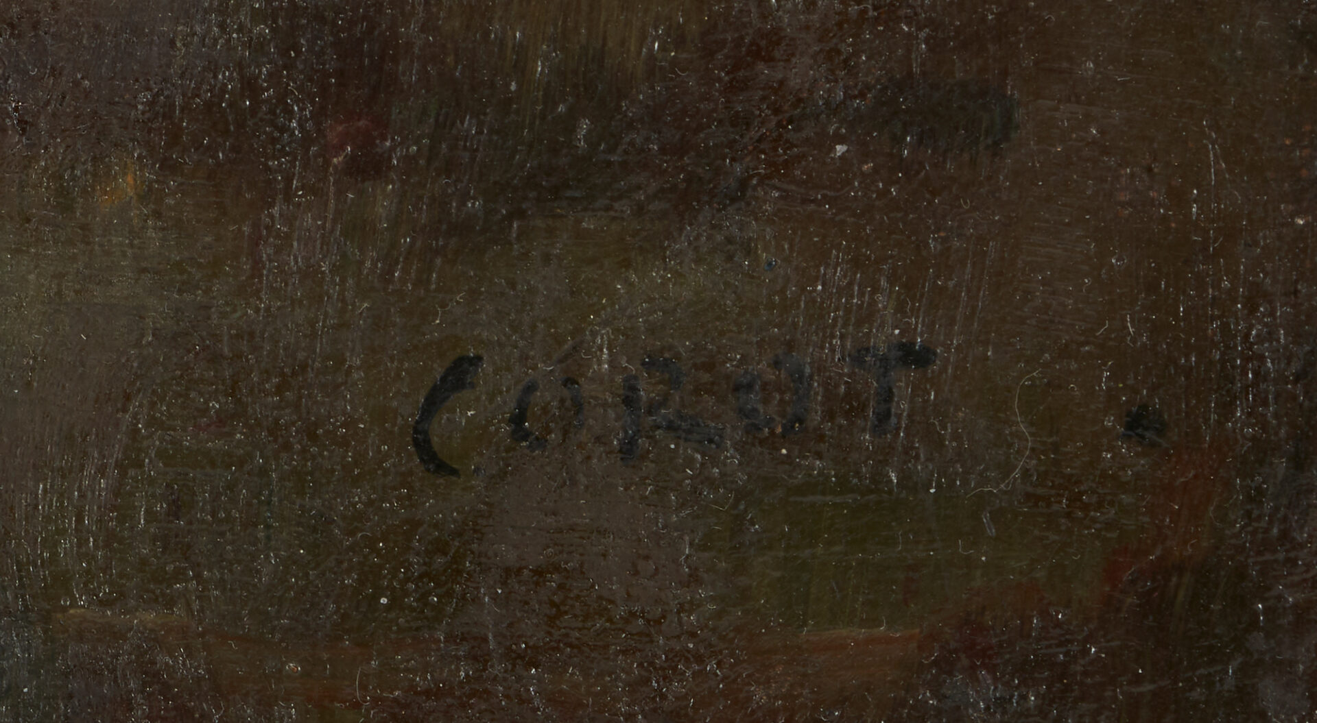 Lot 403: Follower of Corot, O/C Impressionist Landscape