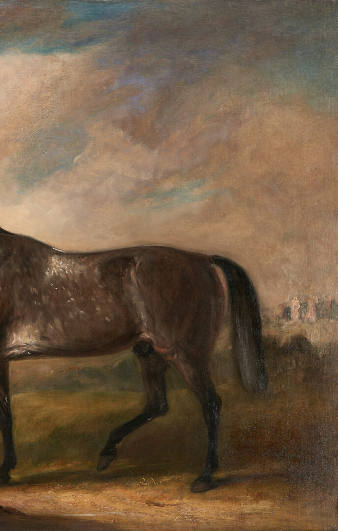 Lot 407: Historical English Horse Painting, possibly by John Ferneley, Sr.