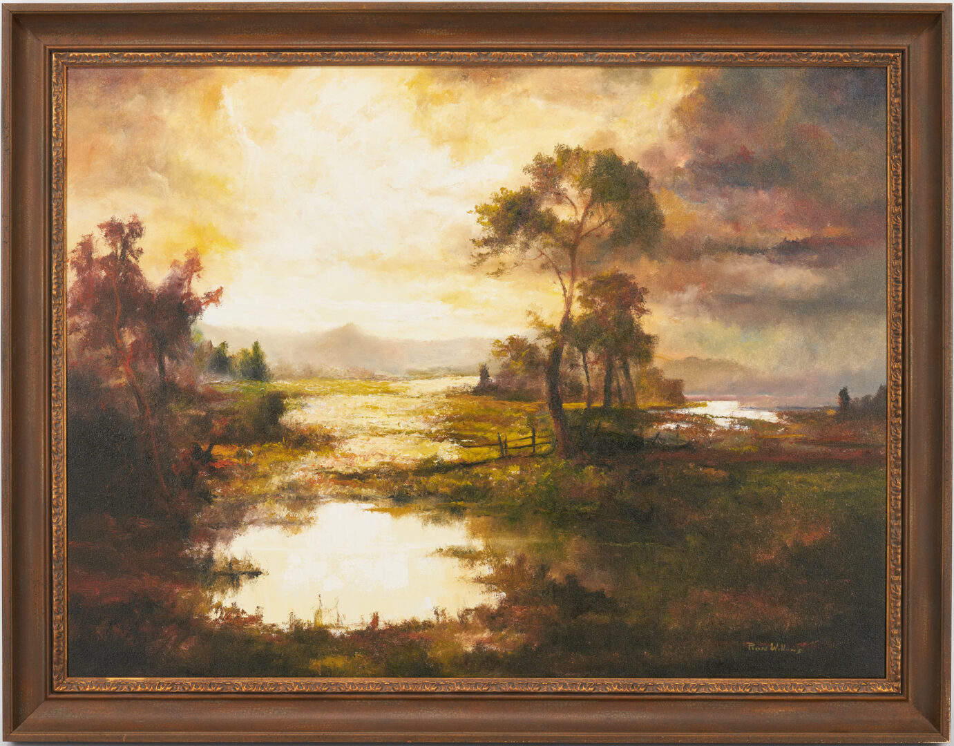 Lot 440: Large Ron Williams O/C Landscape Painting