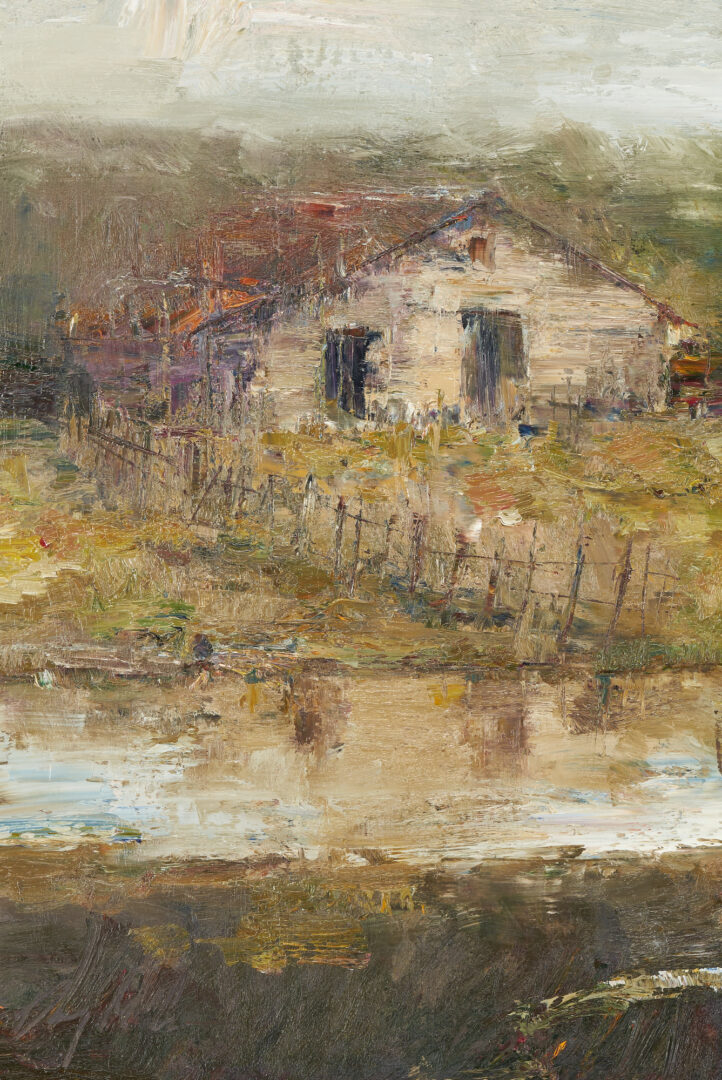 Lot 442: 2 O/C Rural Landscape Paintings, incl. Terry Chandler & Danny McCaw
