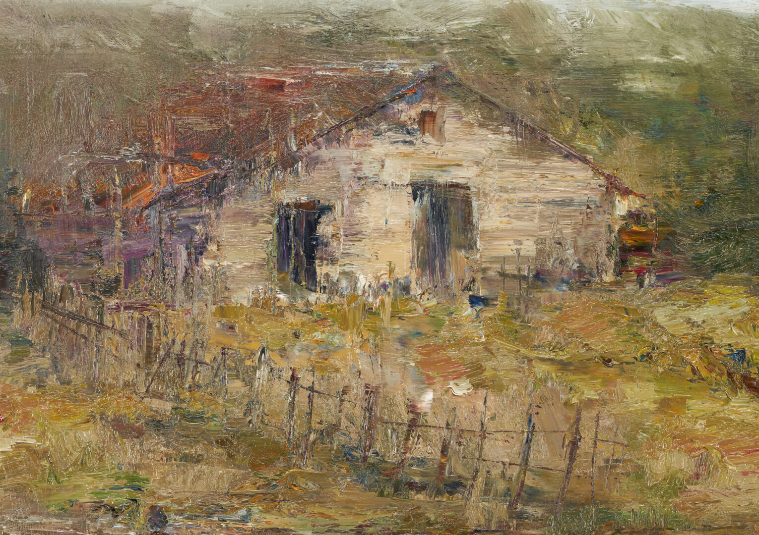 Lot 442: 2 O/C Rural Landscape Paintings, incl. Terry Chandler & Danny McCaw
