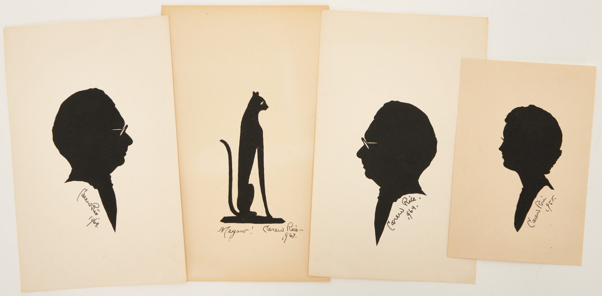 Lot 445: 6 Carew Rice Silhouettes