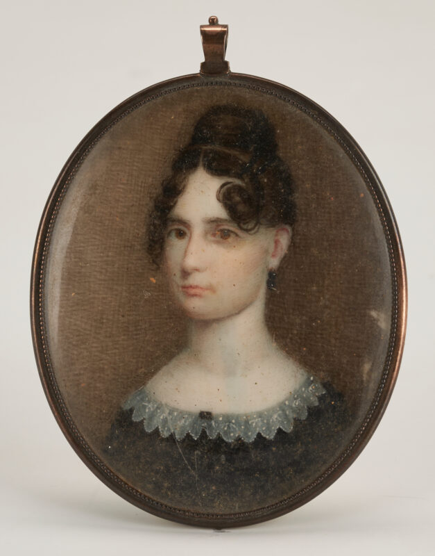 Lot 446: Miniature Portrait of a Lady, poss. Tennessee