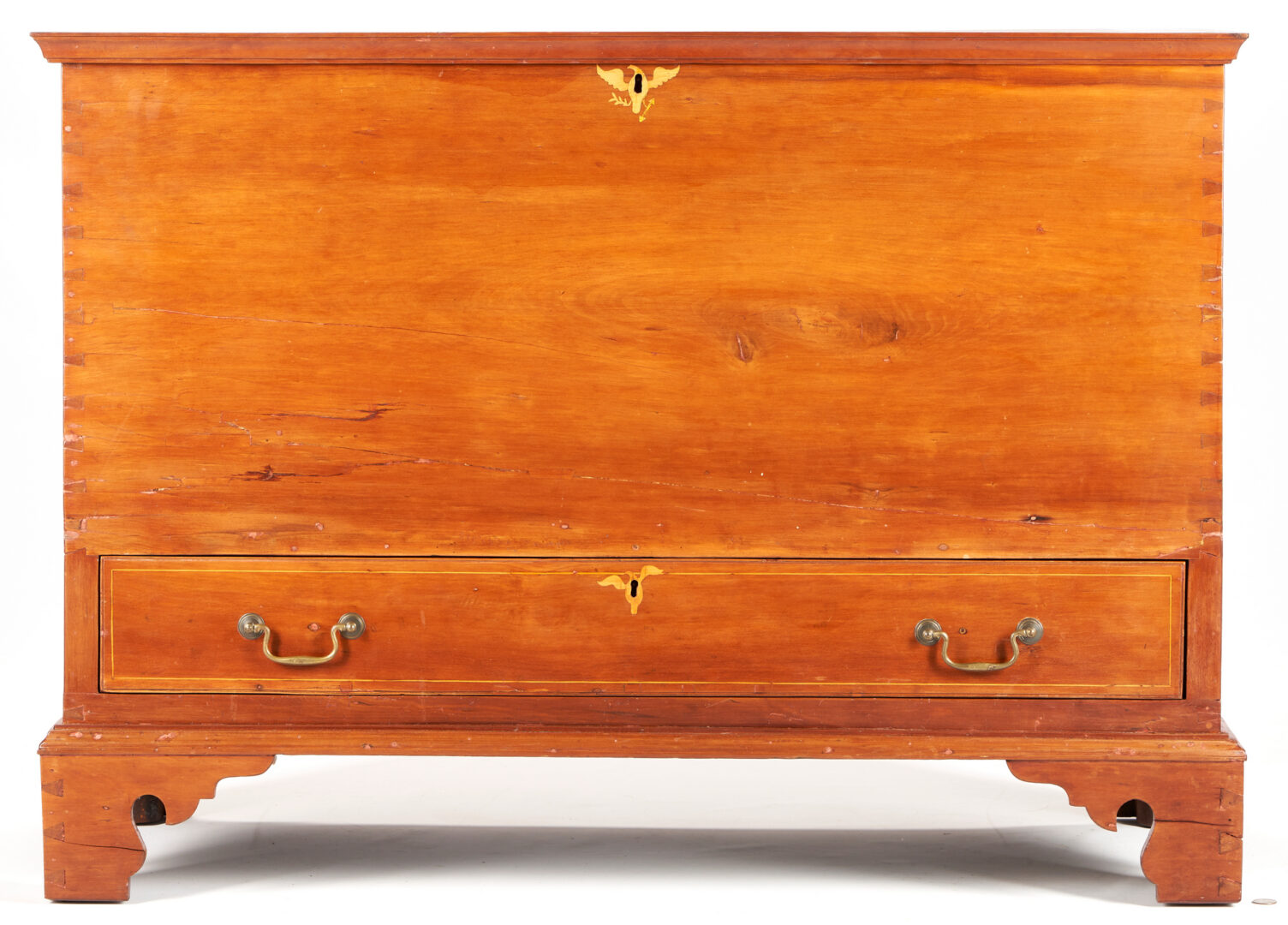 Lot 454: Southern Federal Eagle Inlaid Blanket Chest