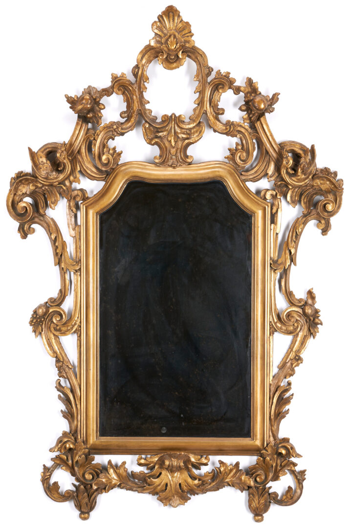 Lot 475: Large Italian Rococo Style Wall Mirror