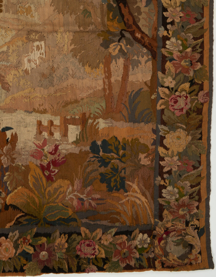 Lot 488: Large French Aubusson Landscape Tapestry