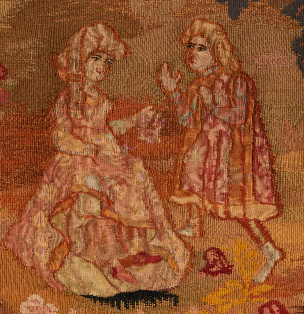 Lot 489: French Aubusson Wool Tapestry