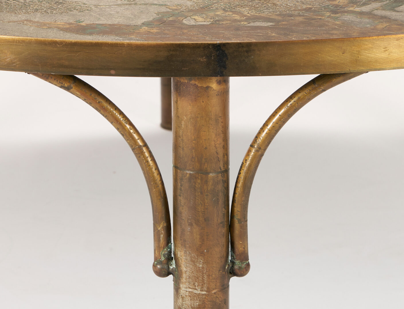 Lot 522: Philip and Kelvin LaVerne Chan Coffee Table, Round Form