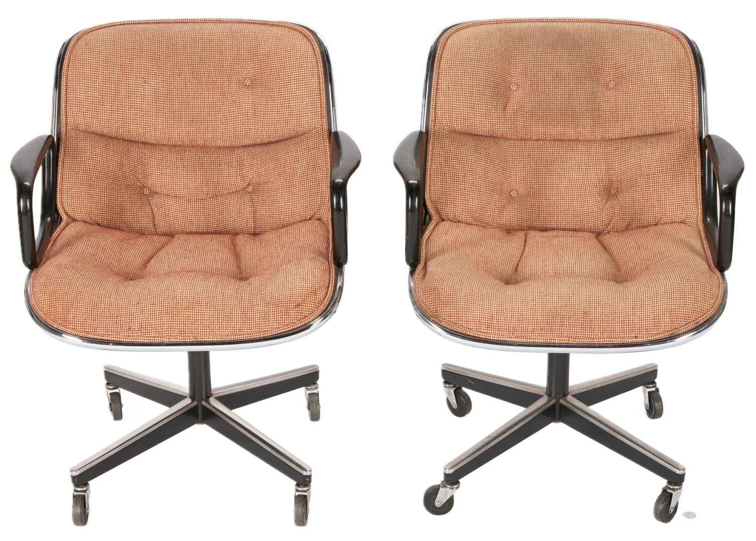 Lot 525: Pr. Charles Pollack for Knoll Executive Chairs